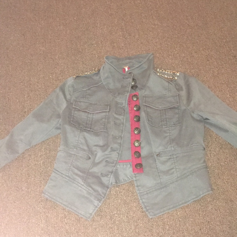Free people military style jacket